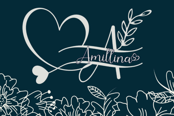 Amillina Monogram: A Romantic Script for Thoughtful Design