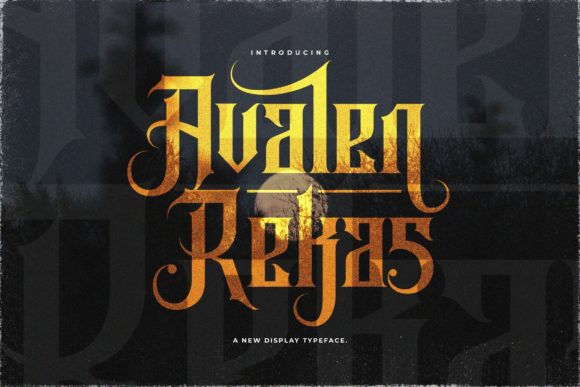 Avalen Rekas: The Blackletter Font for Bold Branding