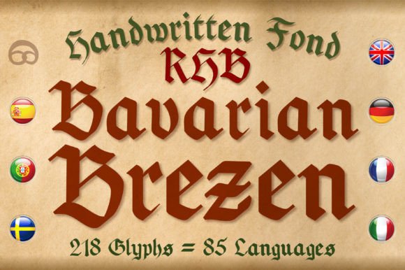 Bavarian Brezen: A Handcrafted Fraktur for Modern Projects