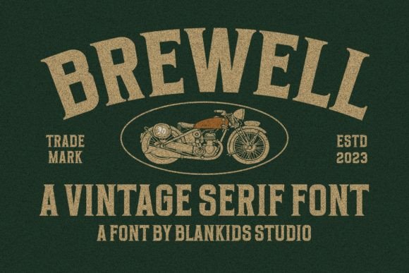 Brewell: A Vintage Serif Font for Modern Creatives