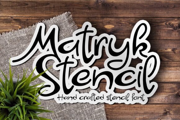 Matryk Stencil: A Modern Typeface for Craft and Design