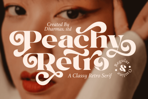 Peachy Retro: Reviving the Bold Spirit of 80s and 90s Typography