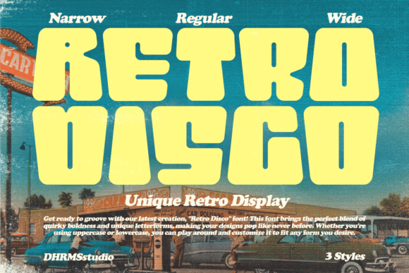 Retro Disco: The Groovy Display Font for Unforgettable Designs