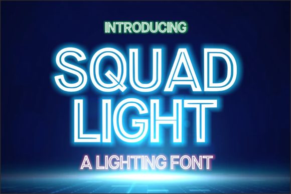Squad Light: A Modern Display Font for Bold Ideas