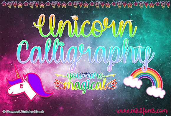 Unicorn Calligraphy: Crafting Magic with Every Letter